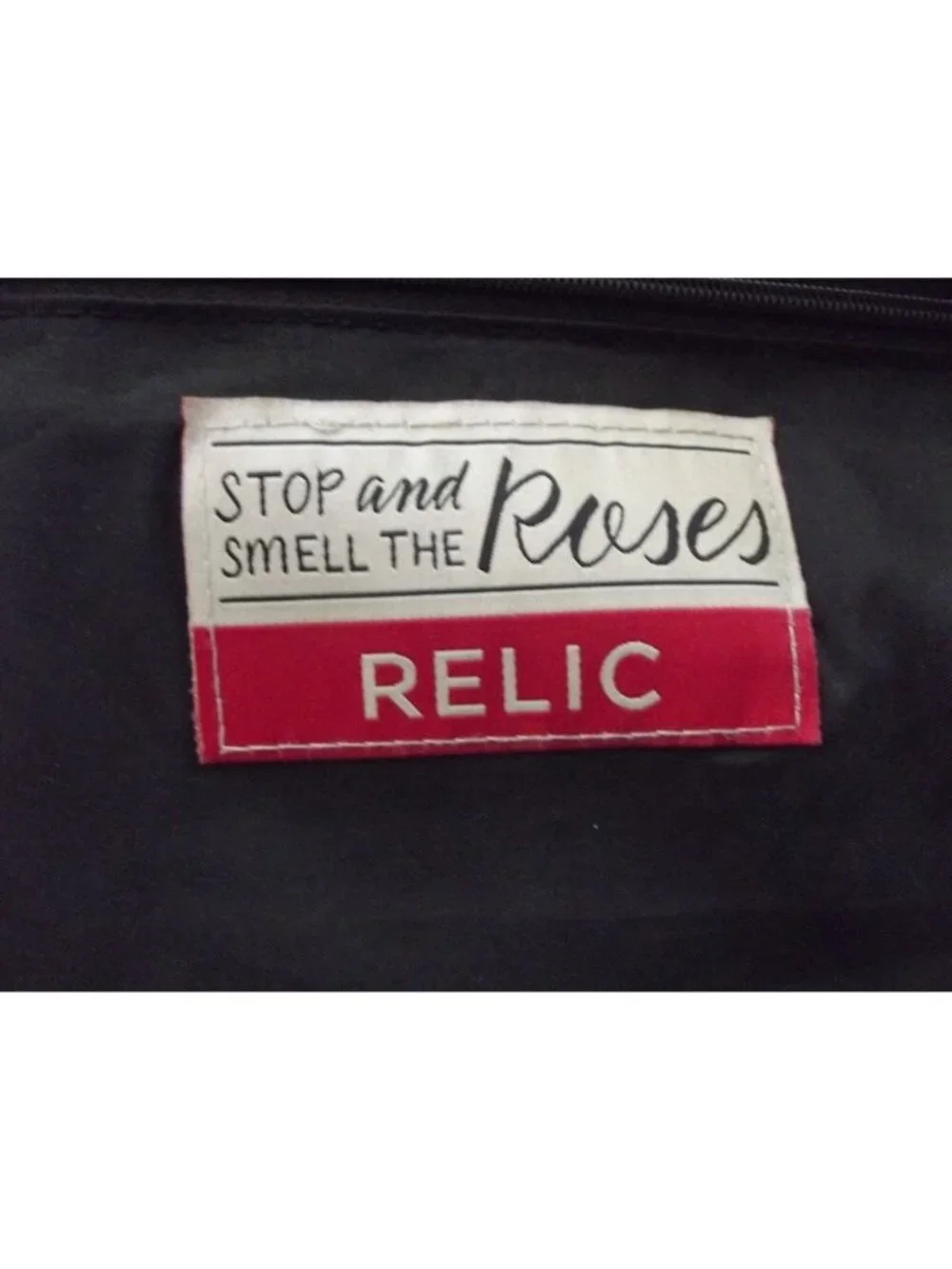 Relic by Fossil Shoulder Bag Black Leather Hobo Purse